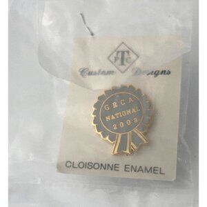 Golden Retriever Club of America Grca National 2008 Cloisonne Ribbon Enamel Pin